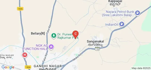 Vunki Sannarudrappa Law College, Bellary Map
