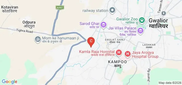 Bhagwan Shri Jhulelal Science College, Gwalior Map