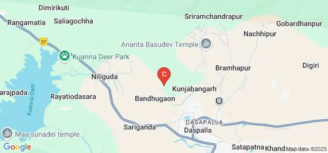 Brundaban Subudhi College, Daspalla Map