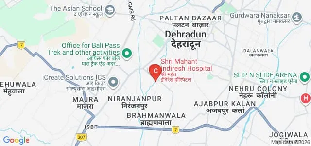 College of Nursing, Shri Guru Ram Rai Institute of Medical and Health Sciences, Dehradun Map