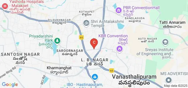 Excel College of Hotel Management and Catering Technology, Hyderabad Map