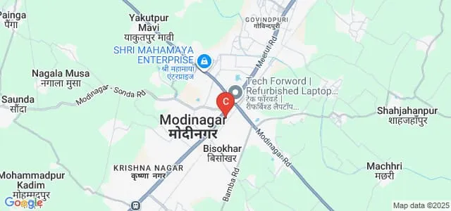 Multanimal Modi College, Modinagar Map