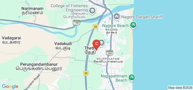 EGS Pillay Engineering College, Nagapattinam Map