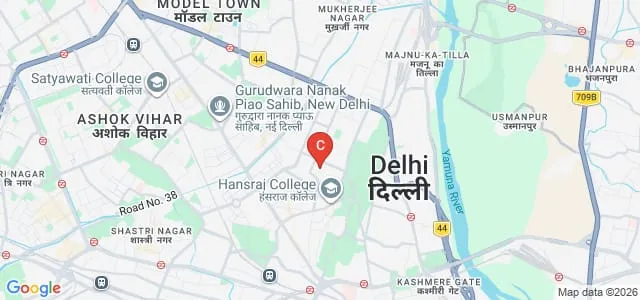 Department of Commerce, University of Delhi, Delhi Map