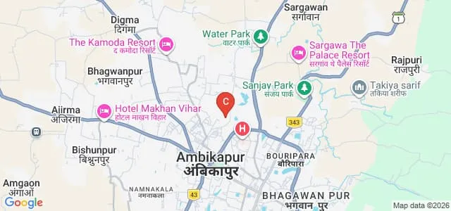 St Xavier's College of Education, Ambikapur Map