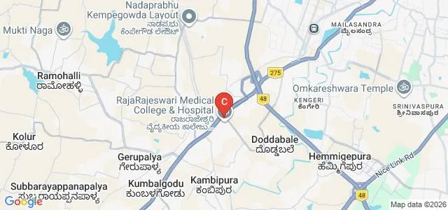 RajaRajeshwari Medical College and Hospital, Bangalore Map