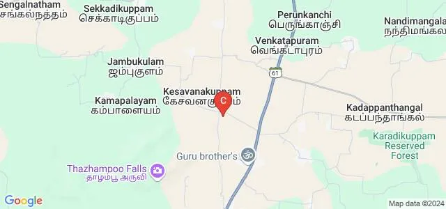 Saraswathi Velu College of Engineering, Vellore Map