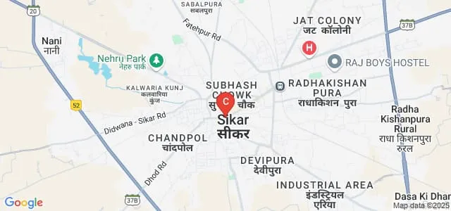 Islamia College, Sikar Map
