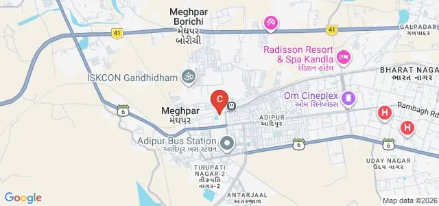 Tolani Institute of Management Studies, Kachchh Map