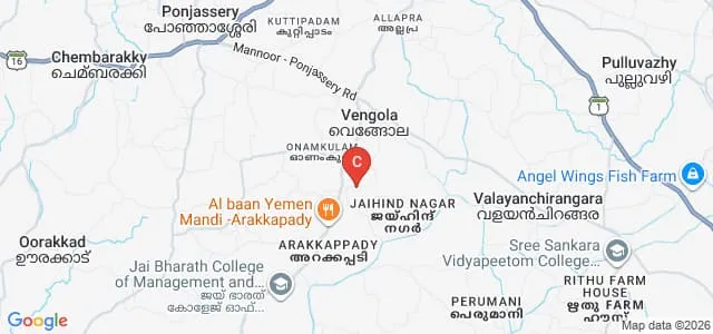 National College for Teacher Education, Perumbavoor Map