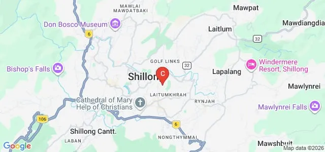 Women's College, Shillong Map