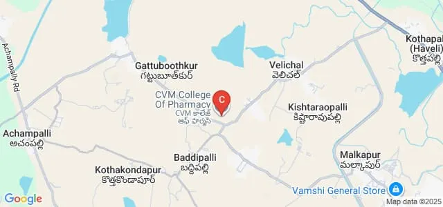 Chatla Venkatesham Memorial College of Pharmacy, Karimnagar Map