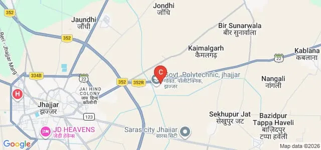 GAV Polytechnic College, Jhajjar Map