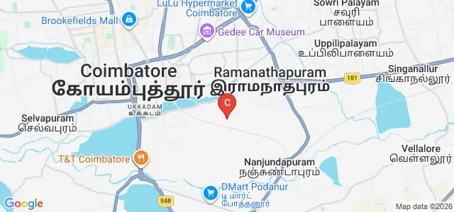 Bishop Ambrose College, Coimbatore Map