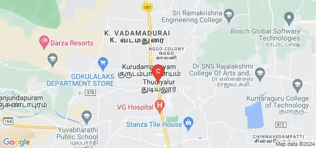 Sri Lakshmi College of Allied Health Sciences, Coimbatore Map