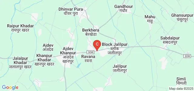 Bal Vikas Mahavidyalaya, Bijnor Map