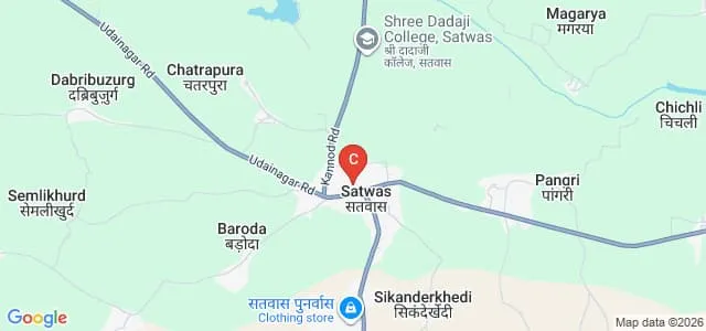 Government College, Satwas Map