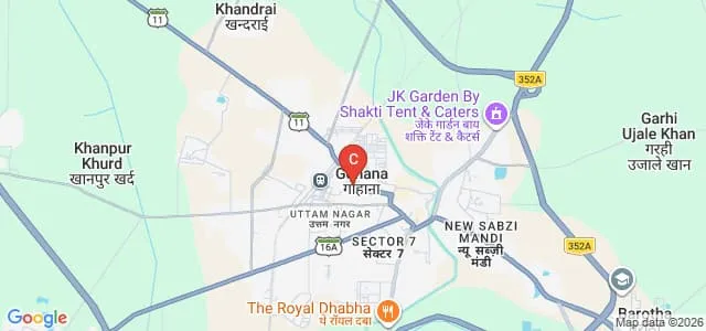 Government College for Women, Gohana Map