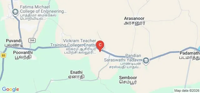 Vickram Teacher Training, Sivagangai Map