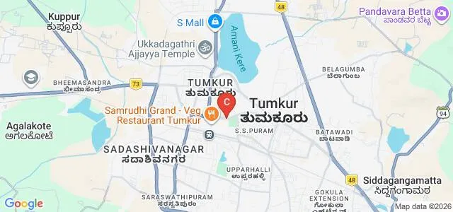 Sree Siddaganga College of Pharmacy, Tumkur Map