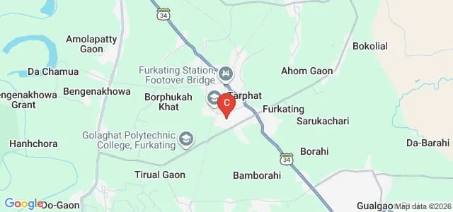 Furkating College, Golaghat Map
