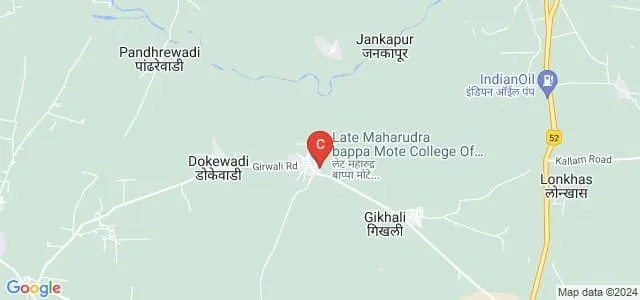 Late Maharudra Bappa Mote College of Education, Girwali Map