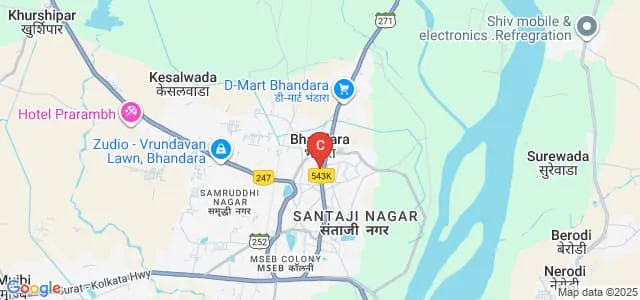 Dr Milind Yerne College of Law, Bhandara Map