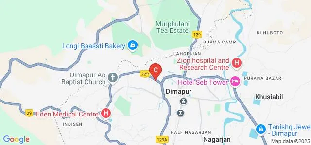 North East Institute of Social Science and Research, Dimapur Map