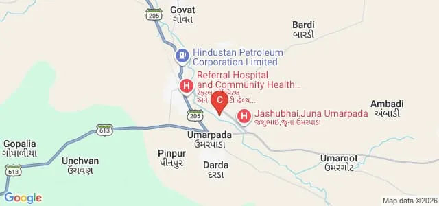 Government Arts, Commerce and Science College, Umarpada Map