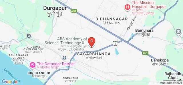 ABS Academy of Science Technology and Management, Durgapur Map