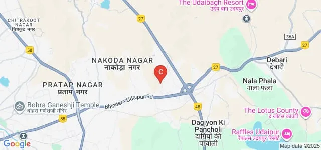 Pacific School of Law, Udaipur Map