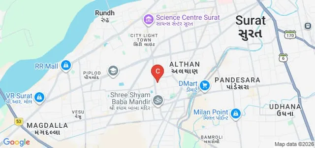 DR Patel and RB Patel Commerce College, Surat Map
