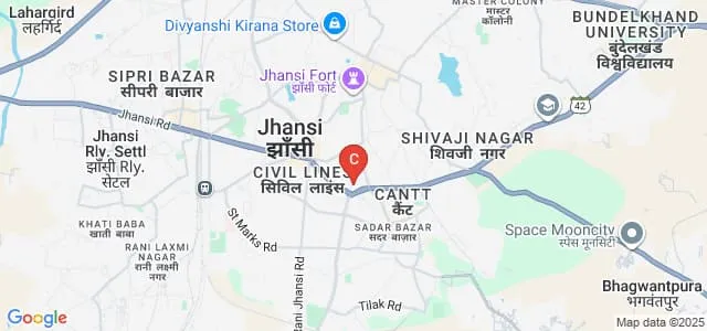 Chandra Shekhar Azad Institute of Science and Technology, Jhansi Map