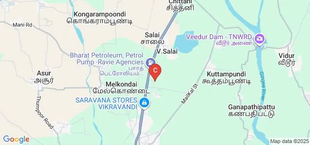 Surya School of Architecture, Villupuram Map