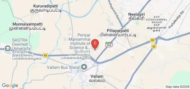 Dr Kalaignar M Karunanithi Centre for Political Science, Thanjavur Map