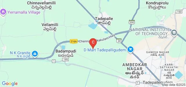Tripura Vidya Mandiram, Tadepalligudem Map