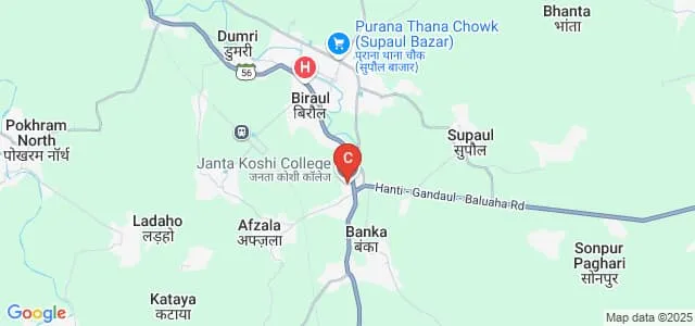 Janta Koshi College, Biraul Map