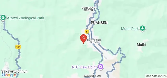 Women Polytechnic, Aizawl Map