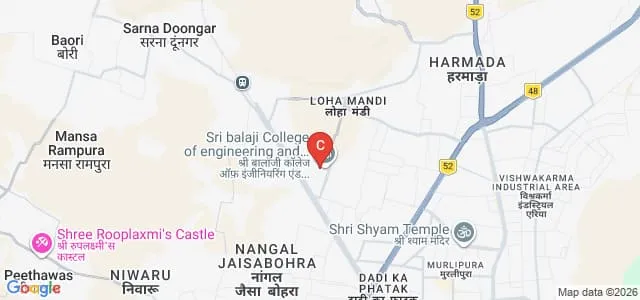 Sri Balaji College of Pharmacy, Jaipur Map