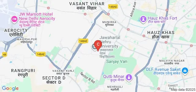 School of International Studies, Jawaharlal Nehru University, New Delhi Map