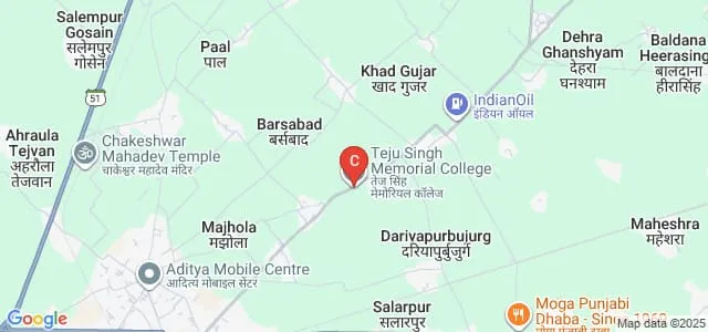 Teju Singh Memorial Law College, Gajraula Map