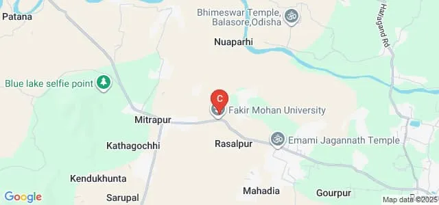 Directorate of Distance and Continuing Education, Fakir Mohan University, Balasore Map