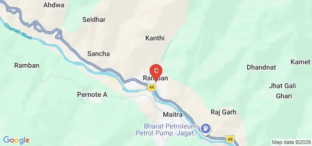 Government Polytechnic College, Ramban Map