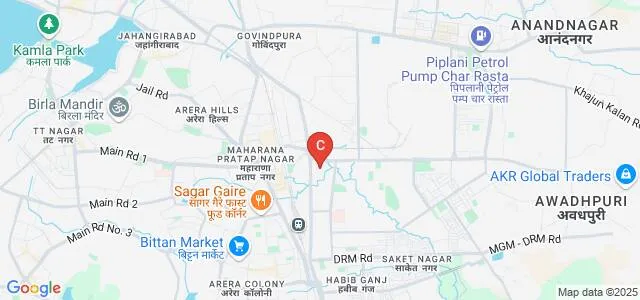 Fab Art Fashion Design Academy, Bhopal Map