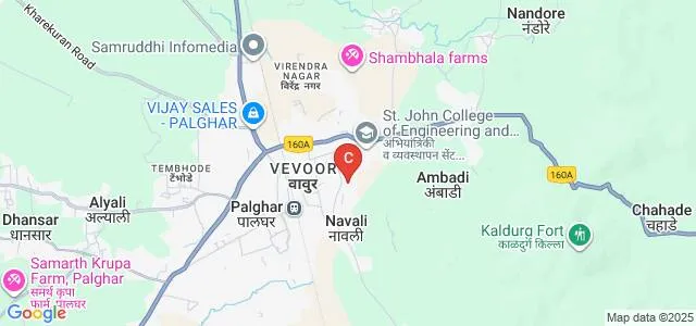 St John College of Engineering and Management, Palghar Map