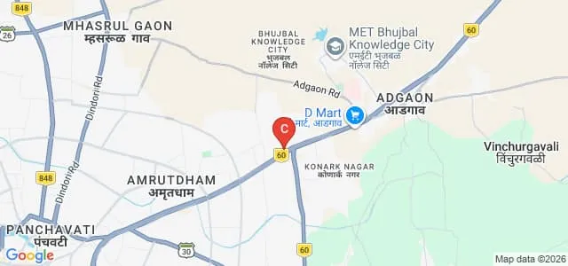 Bahinabai Women's College of Education, Nashik Map