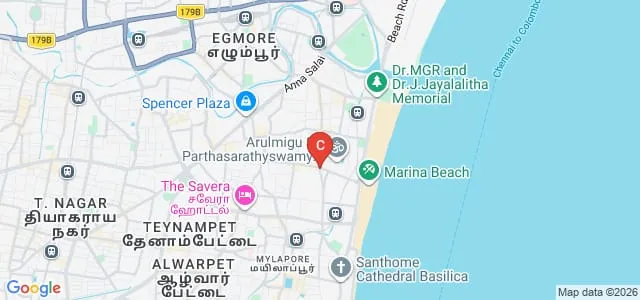 NKT National College of Education for Women, Chennai Map