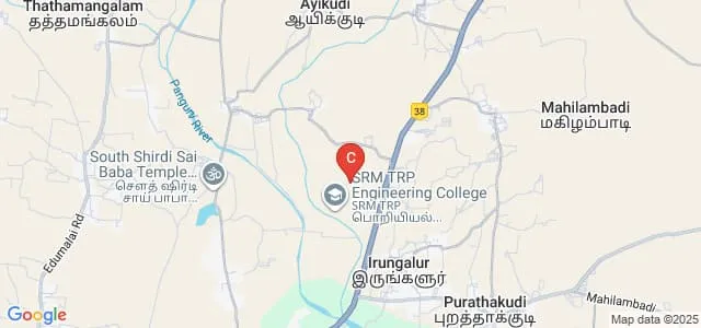 SRM Institute of Science and Technology, Tiruchirappalli Map