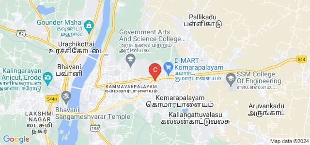 JKK Nattraja College of Pharmacy, Komarapalayam Map