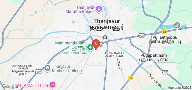 Our Lady of Health School and College of Nursing, Thanjavur Map